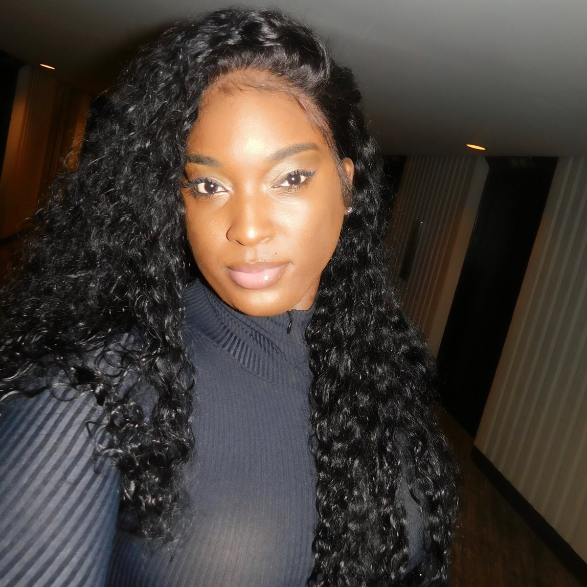 24” Custom Deep Wave Full Lace Wig