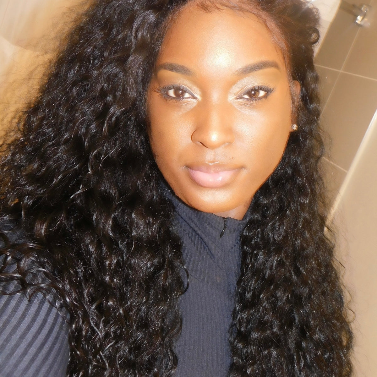 24” Custom Deep Wave Full Lace Wig