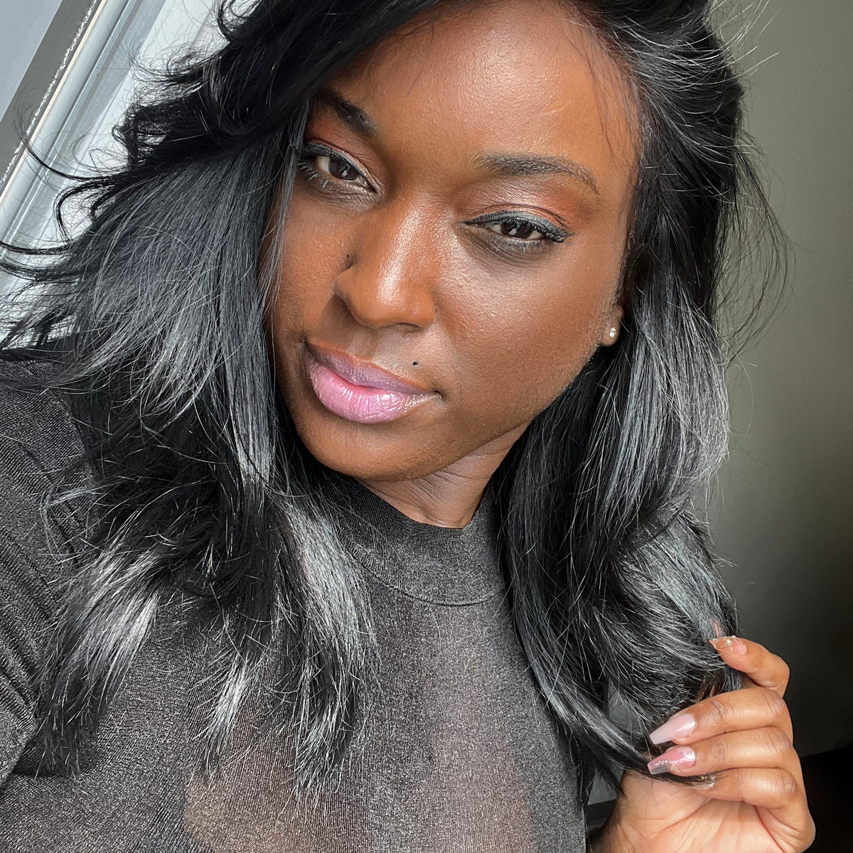 Free Part Layered Custom 5x5 Closure Wig