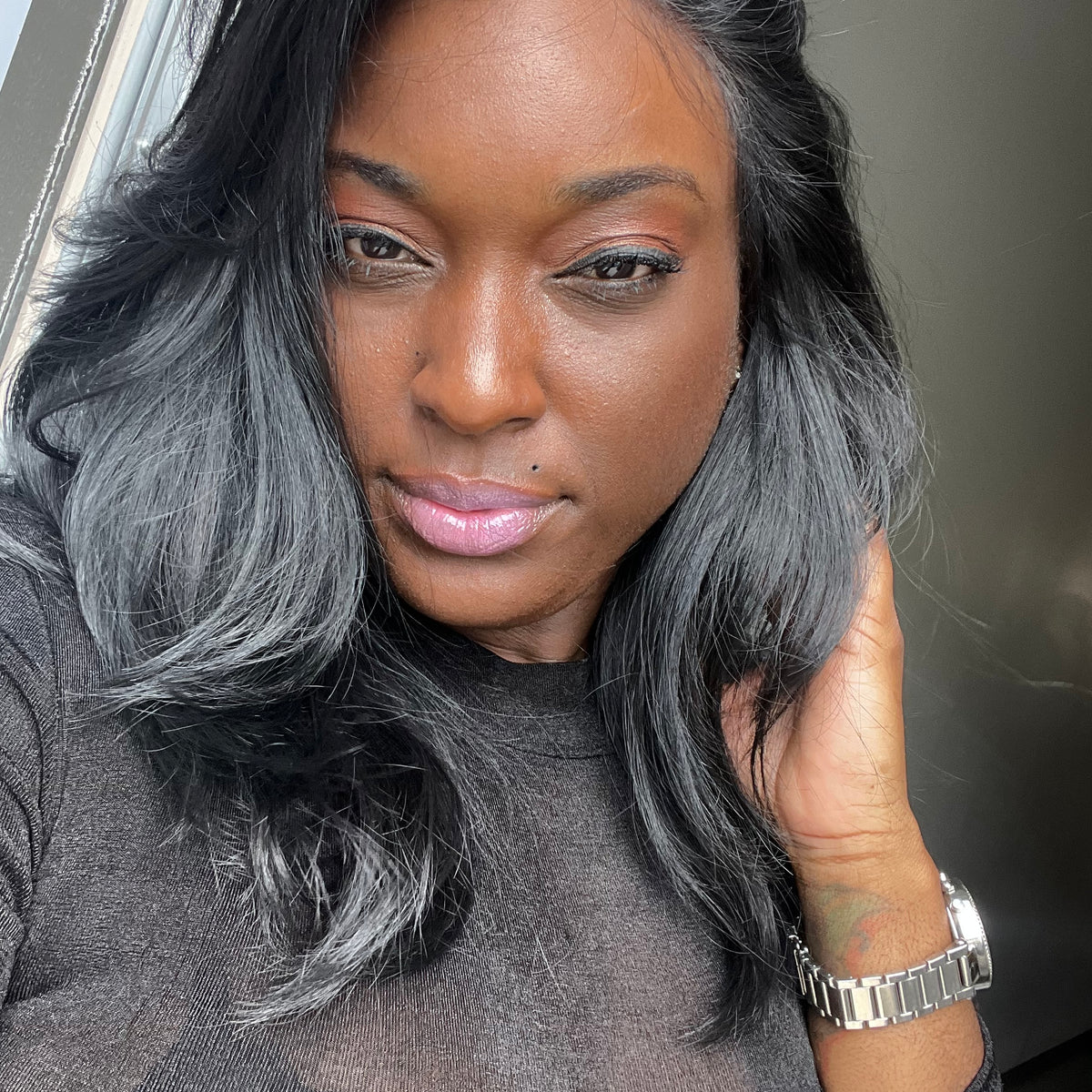 Free Part Layered Custom 5x5 Closure Wig