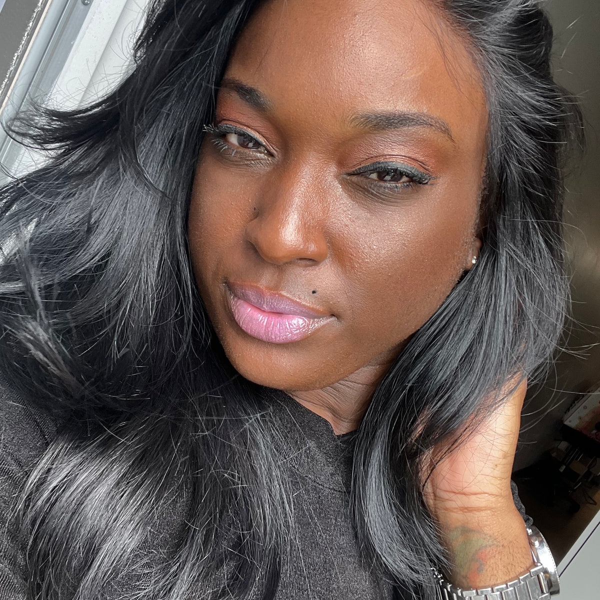 Free Part Layered Custom 5x5 Closure Wig