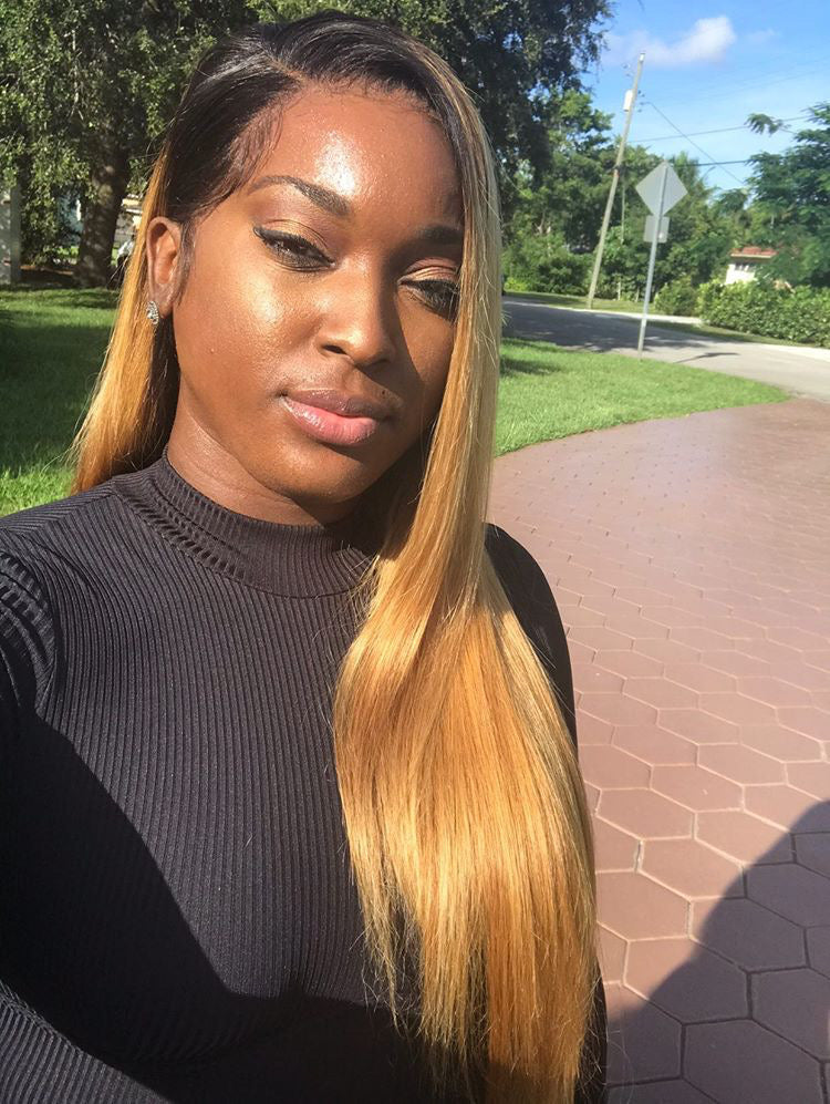 24” Glueless  Custom Frontal Wig